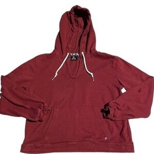 Preloved Womens Volcom cropped hoodie. Kangaroo front pocket. Size S.